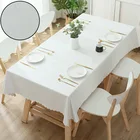 Table Cloths Custom Print Kitchen Water Repellent Tablecloths Pu Waterproof Fancy Table Cloths
