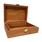 Bamboo Wooden Wooden Boxes Suppliers Decorative Engraved Tree Rectangle Large Bamboo Stash Wooden Boxes Storage
