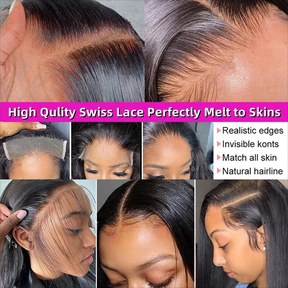 Wholesale Straight Brazilian Hair Hd Lace Wigs,Full Lace Frontal Wig With Baby Hair,Virgin Human Hair Wigs For Black Women