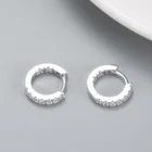 Hoop Fashion Jewelry 2021 Gold Plated 925 Sterling Silver Zircon Hoop Statement Earrings