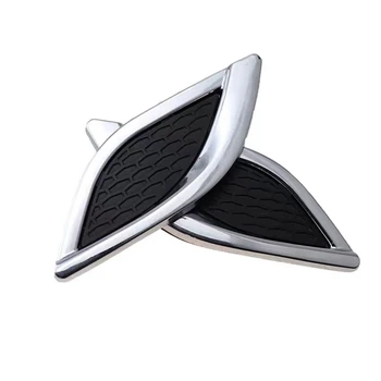 Car Side Fender Air Intake Vent Cover For Universal Chrome Carbon 3D Hood Scoop Outlet Cover Decorative Modification