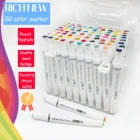 Pen High Quality Durable Using Various 80 Colors Rich New Marker Pen With Plastic Box