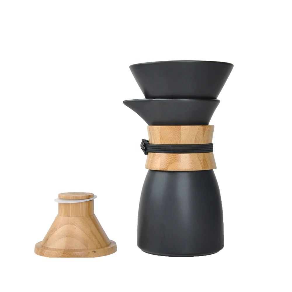Ceramic Pour Over Coffee Dripper Set 