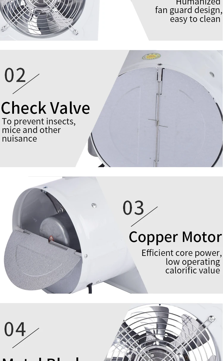 Electric Duct Exhaust Fan, Centrifugal, Plastic - detail 6