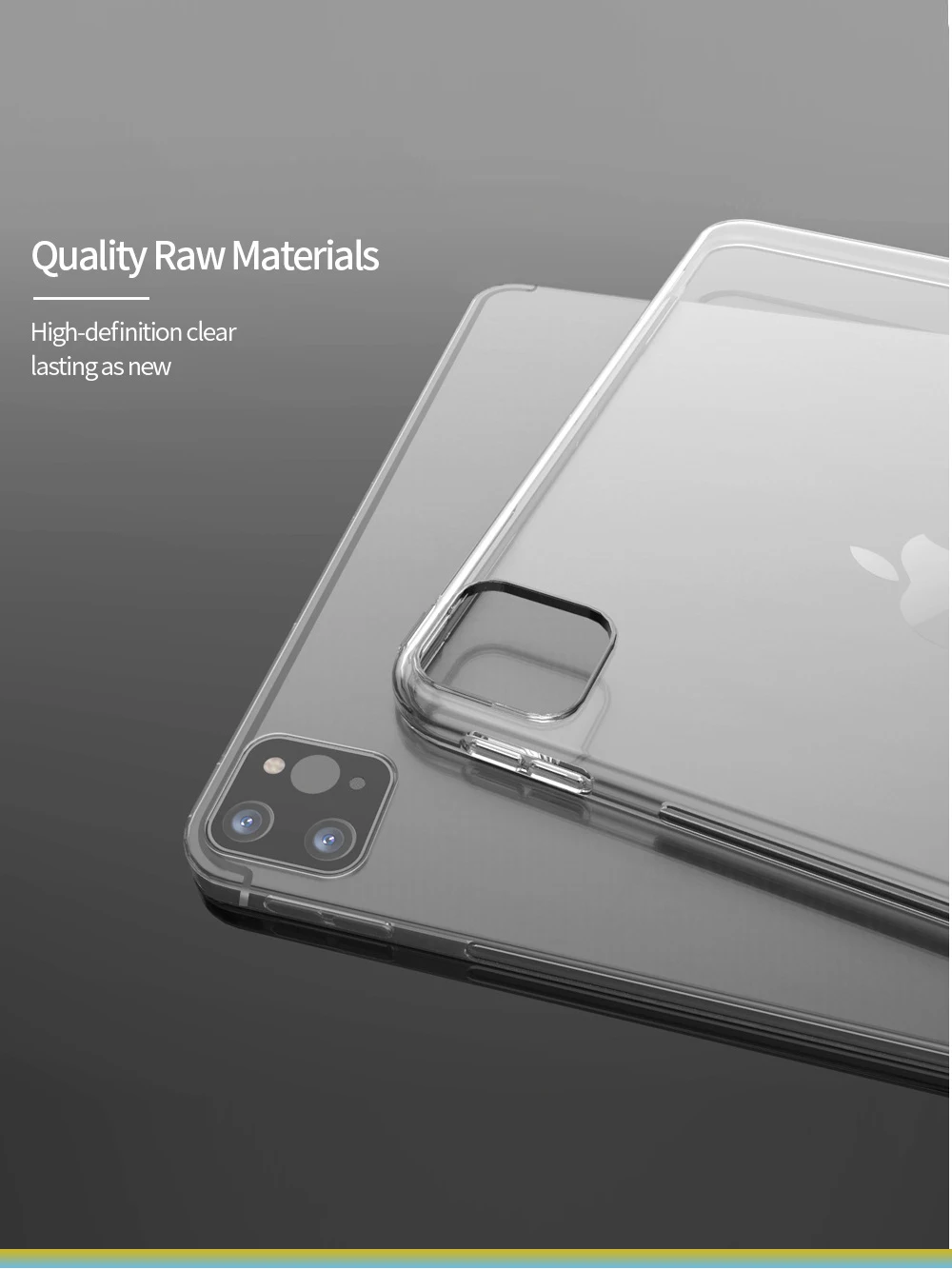 Ipad Pro 11 2021 2020 2018第6 7 8号10.2 1 2 4 5迷你空气3 4 10.9 12.9透明tpu箱盖