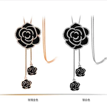 flower long necklace costume discount fashion necklace jewelry free sample free shippping assorted necklace jewellery