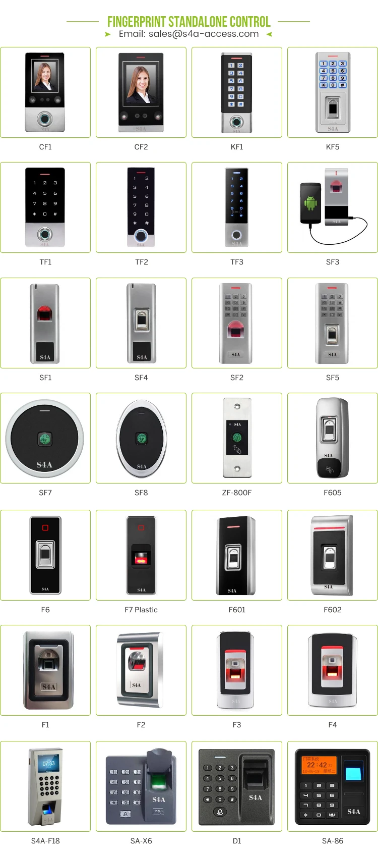 S4A Fingerprint Access Control