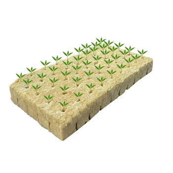 Hydroponic Rock Mineral Wool With Hydroponic Mushroom Seeds Growing Medium Rock Mineral Wool Cube