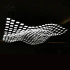 Chandelier Light Manufacturer OEM Customized Black Case RGB Chandelier For Shopping Mall Hall Lighting Decoration