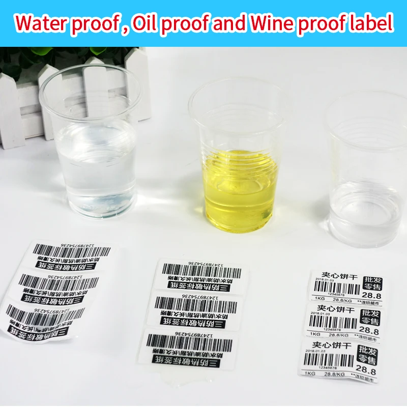 40*30MM*1000PCS 60*40MM*500PCS/Roll Adhesive Sticker Label Paper  Barcode Logistics Shipping Printing Thermal Label Sticker