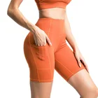 Pocket Summer New Yoga Wear Women's High Waist Hip-Showing Yoga Pants Quick-Drying Pocket Sports Shorts