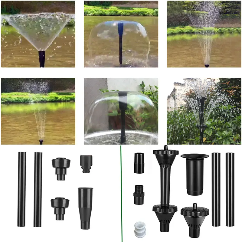 Direct Stainless Steel Adjustable Mushroom Flower Fountain Nozzle New Design for Stone Garden Products factory