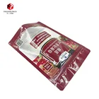 Product Packaging Good Quality High-End Product Stand Up Pouch With Zipper Window Mylar Packaging For Dried Fruit 200g