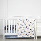 Printed Cotton Space Planet Theme 3D Printed Organic Cotton Soft Cartoon Boy Baby Bedding Set Crib Bedding Set