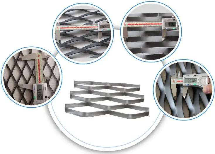 Steel Expanded Metal Sheet Flattened (3/4 #9) .120" x 24" x 48" used in platform walkway safety roof walk