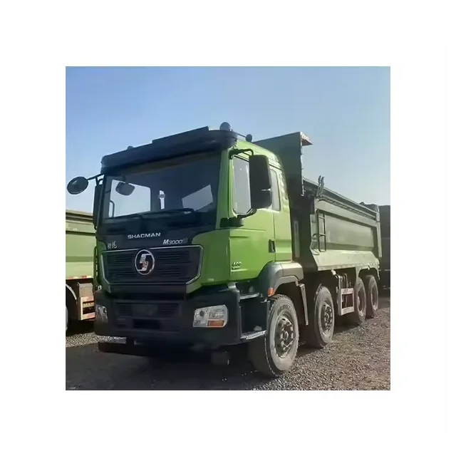 High quality SHACMAN DELONG M3000S 400 horsepower 8X4 heavy duty diesel used dump truck is cheap