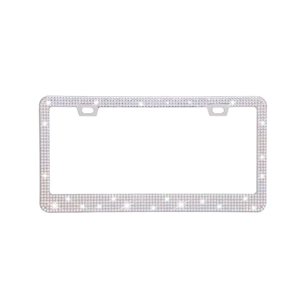31*16cm American Size Black Rhinestone License Plate Frame for Woman Gifts supplier