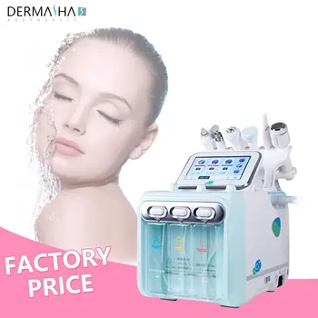 6 in 1 Korea Aqua Peeling machine hydro oxyge facial diamond dermabrasion machine h2o2 hydrafacials machine