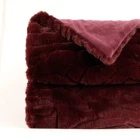 Faux Blanket Fashion Customized New Hot Selling Crushed Faux Fur Blanket Throw