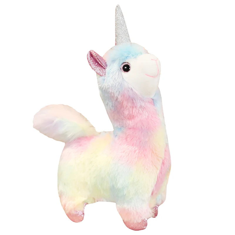 alpaca stuffed animal rainbow