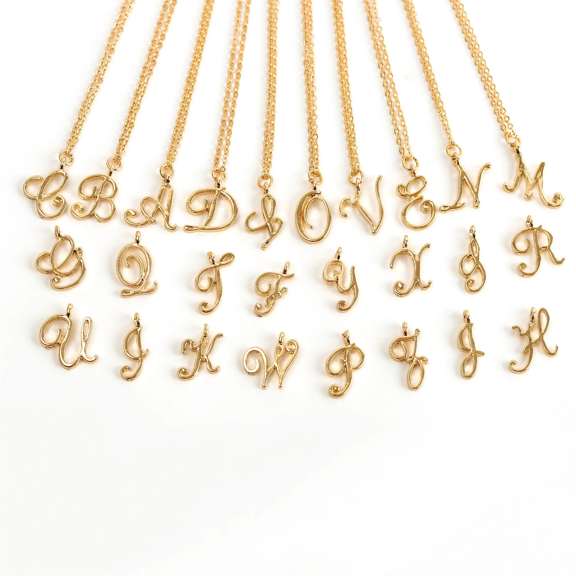 Initial Necklace Pendants Choker Unisex 