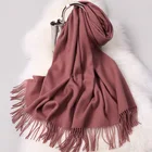 Wholesale Wool Wholesale Plain Thick Wool Mohair Wool Scarf Knit Winter Warm Scarf
