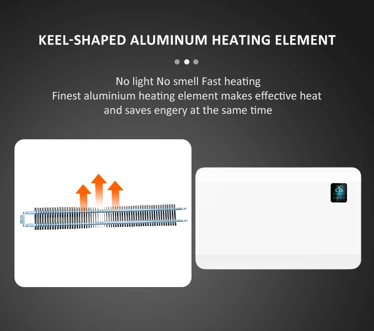 Wifi Electric Convector Panel, Wall, 500W, metal - detail 10