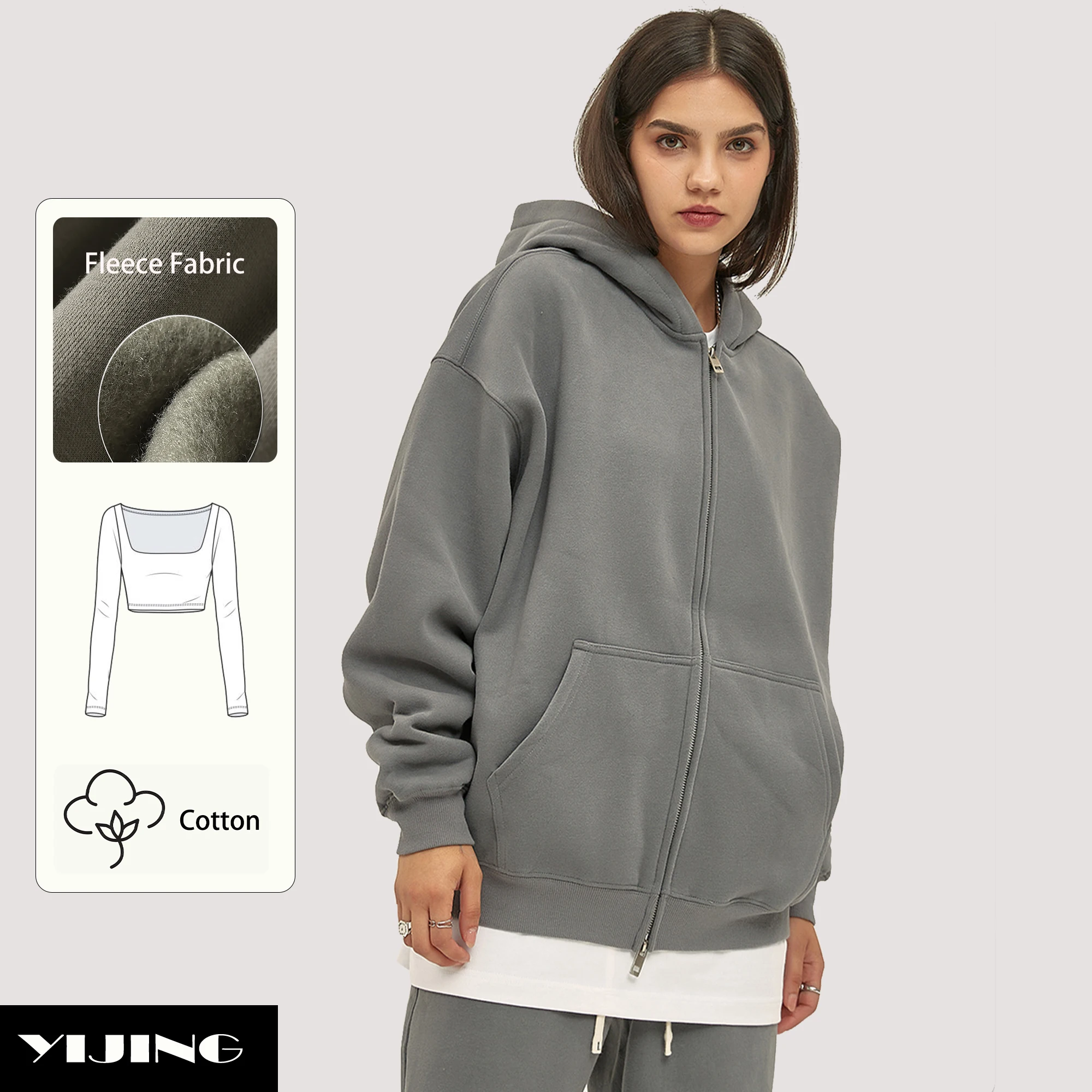 Men's Heavyweight 300-500 Gsm Hoodies Custom Printed Boxy Fit Pullover With Drop Shoulder Plain Sweatshirts Made Fleece Fabric Hcea1496d650d418688564a03f581c8d1T