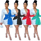 A5258 Fashion Shirt Dresses Women Sexy High Quality Button Up Shirt Career Dresses