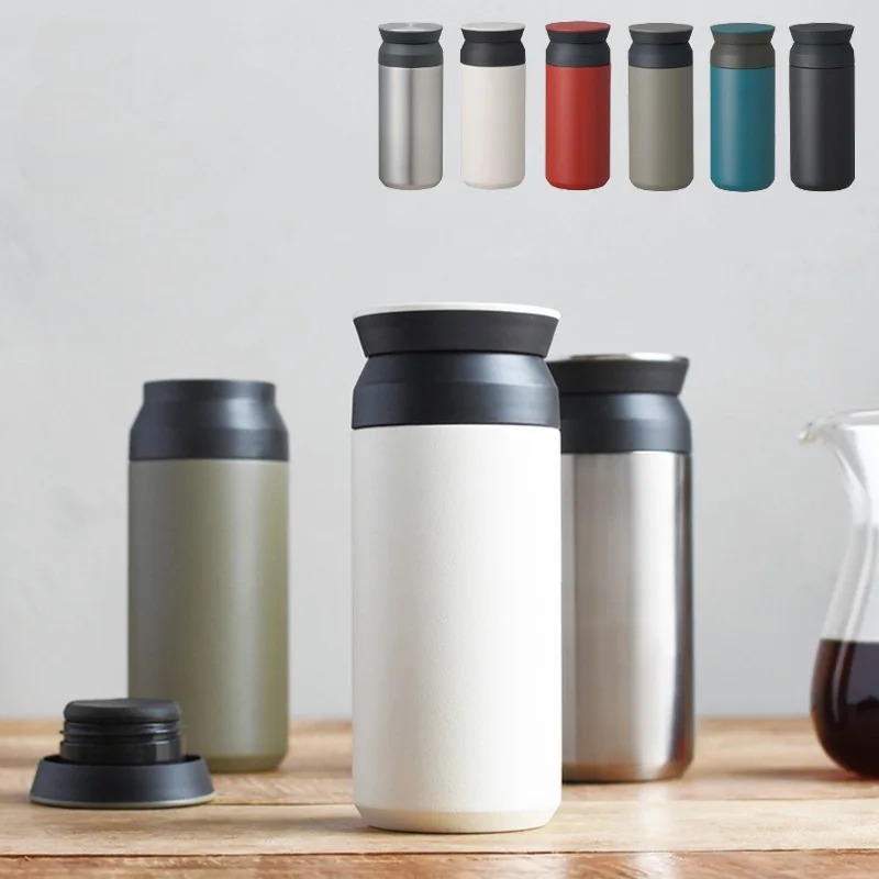 350ml Water Drinking Bottle Stainless Steel Insulated Tea Cup Tea Mug with Infuser Lid Japanese Korea Style Tea Flask