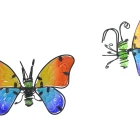 Metal Interior House Bedroom Living Room Display Butterfly Home Decorative