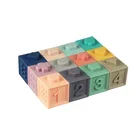Block Building Stacking Silicone Block Colorful Silicone Block Educational Building Block