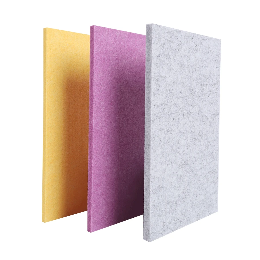 Good Quality Easy Installation Self-Adhesive Sound Absorbing Polyester Acoustic Panels For Home