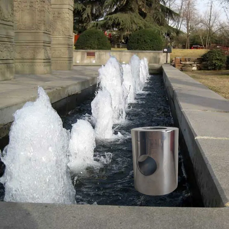 Stainless Steel Full Cup Fountain Nozzle Blister Jet for Garden Water Features factory