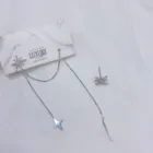 Earrings Earrings Luxury Fashion Jewelry Women Ladies Long Tassel Drop Earrings 925 Silver Sterlings