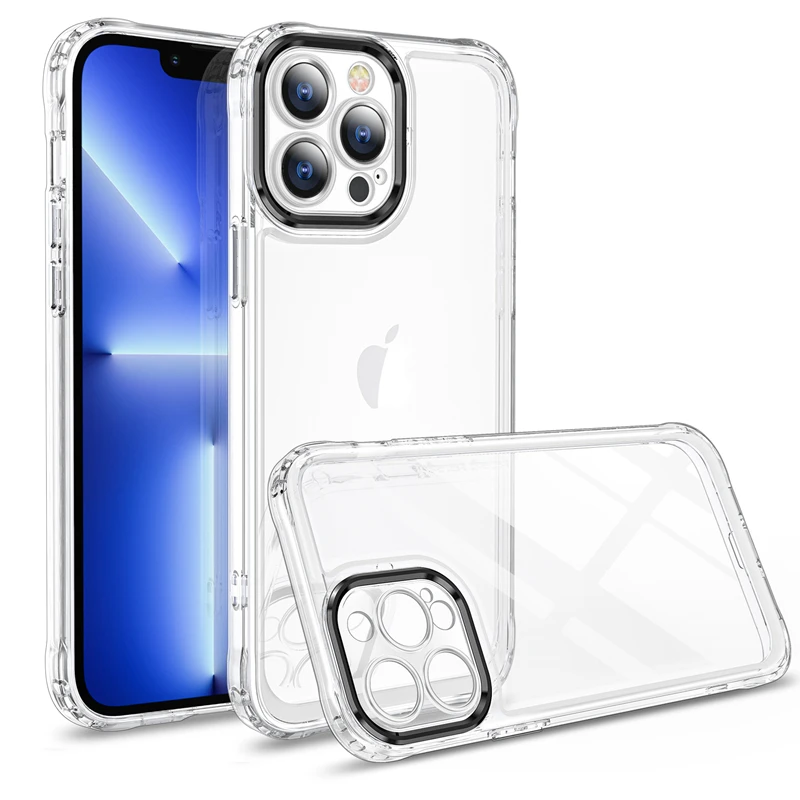 wholesale Bumper TPU shockproof anti fall clear transparent mobile space phone case For iPhone 11 12 13 Pro