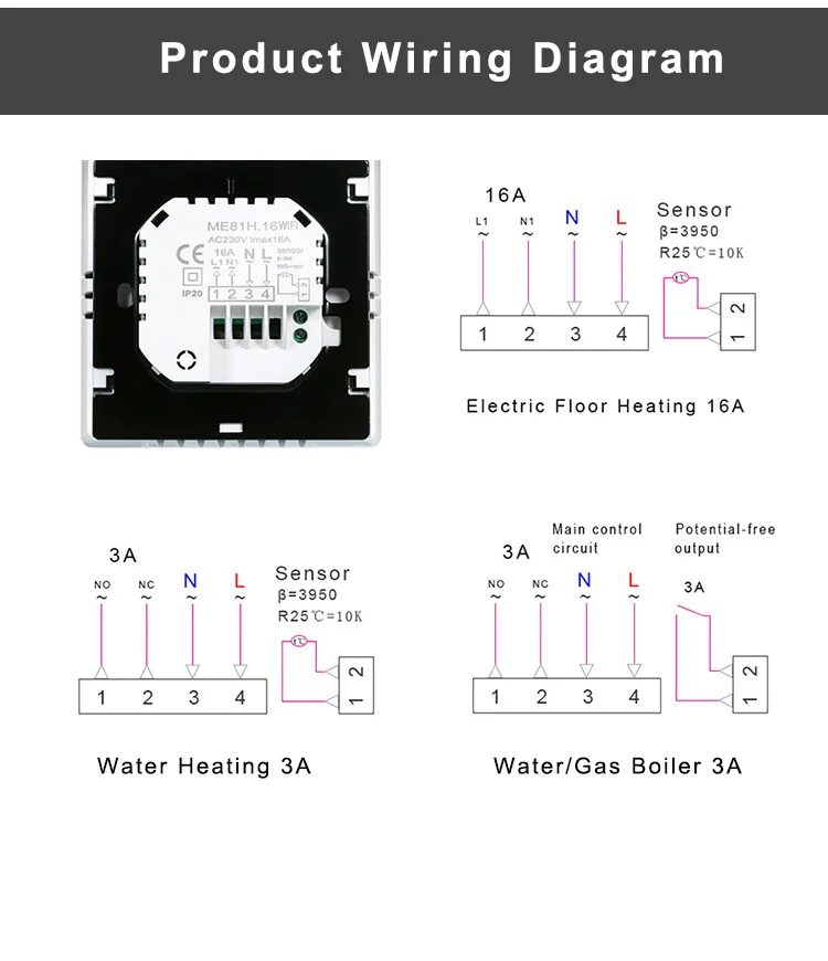 Floor Heating Wall-hung Boiler, LCD, 100-240V, SUM - detail 12