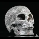 Carving Stones Stone 5.0 Inch Criniod Skulls Hand Carving Healing Crystals Stones Lucky Stone Hell Stone