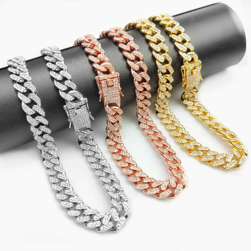 Fashion Chains Necklace 12mm Rap Hip 