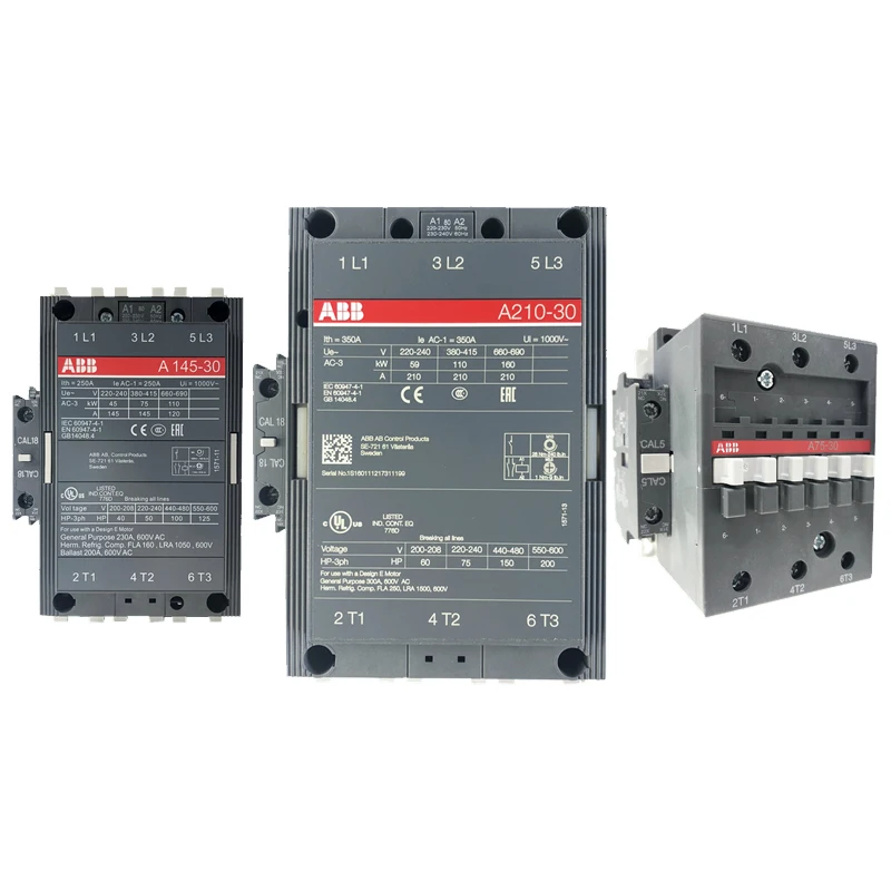 Original ABB A Series magnetic contactor  electrical contactor A9 A12 A16 A26 A30 A40 A50 A63 A75 A95 A110 A145 A185 A210 -30-10