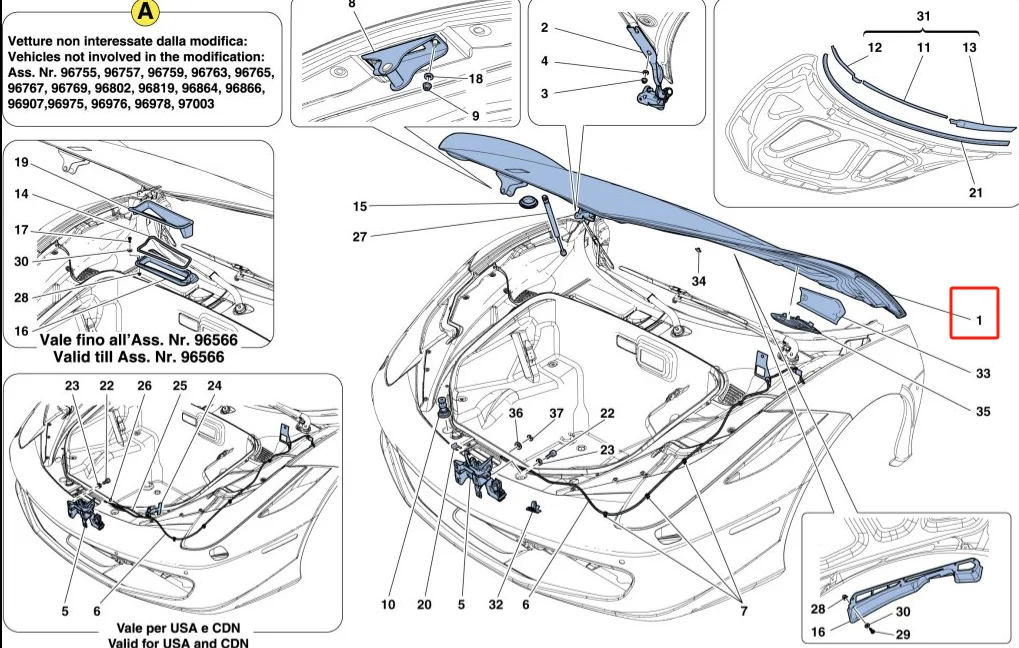 Car Parts Aluminium Alloy Hood For Ferrari 458 Italia Spider Speciale Easy Installation Engine Cover Bonnet Hot Sale 81230411 supplier