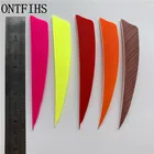 ONTFIHS 4INCH Shield Archery Arrow Feathers Fletching Hunting Arrow Accessories Turkey Feather Right Wing