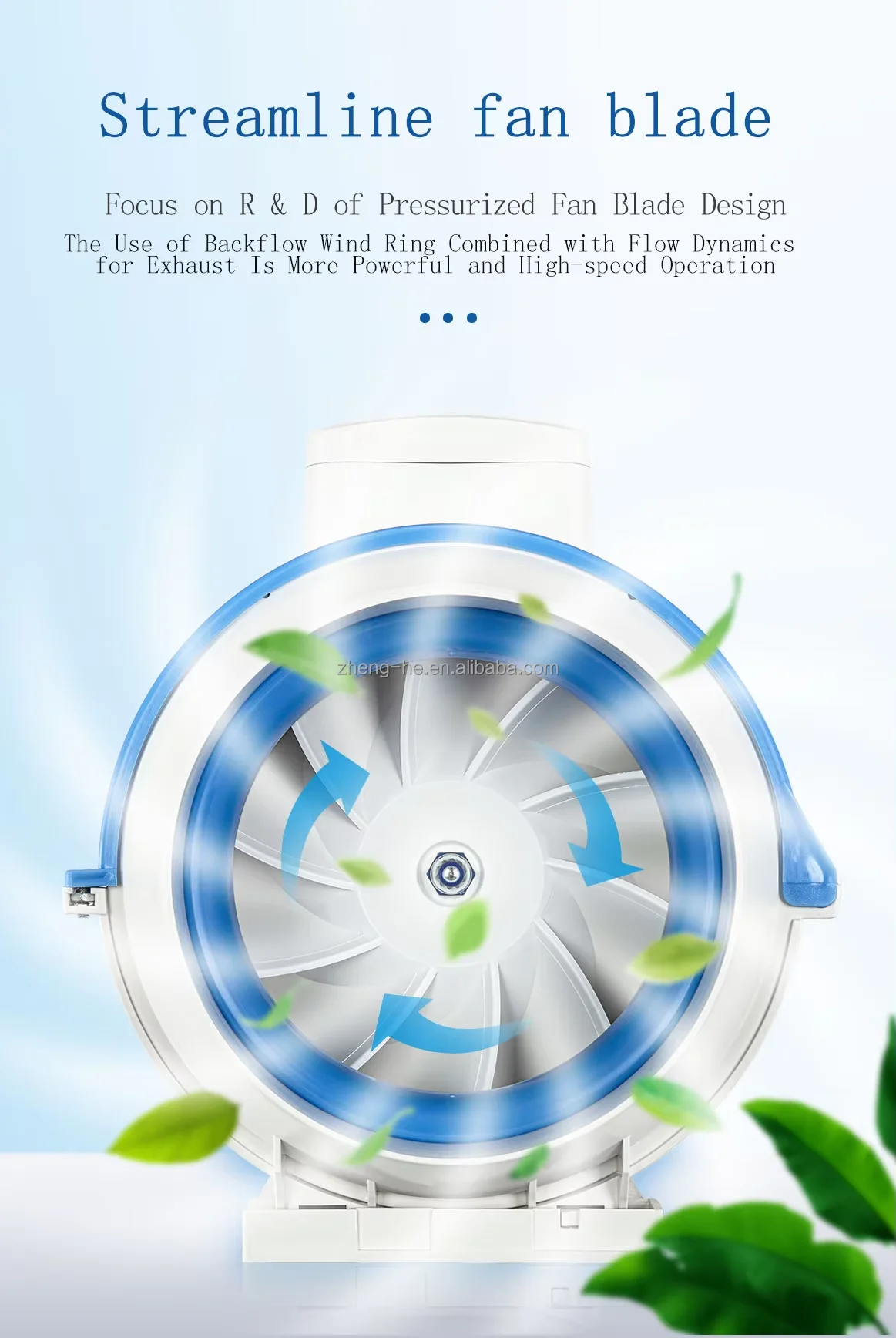 Mixed Flow Fan, 100mm, 220V, 25W - detail 8