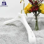 Jacket Hanger Hangers High Quality Jacket Hanger With Logo White Coat Custom Plastic Hangers
