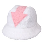 Winter Hat 2021 Winter Furry Fashion Arrow Hot Sell Wool Bucket Hat