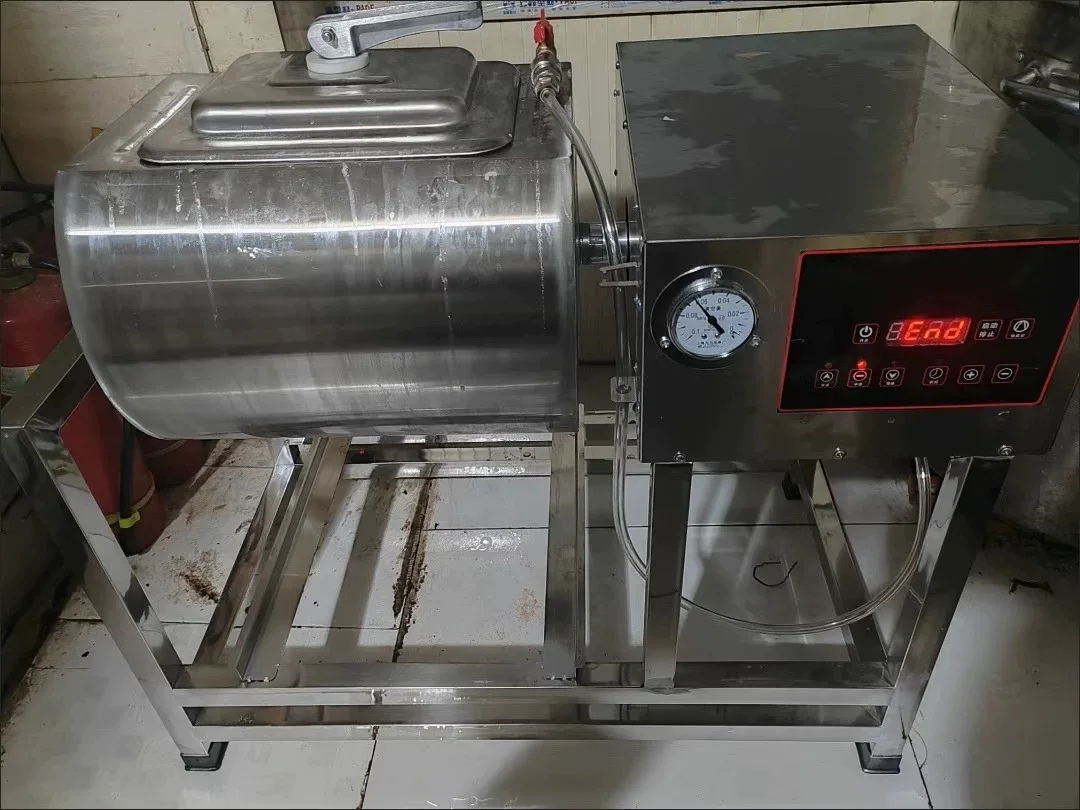 Commercial 50L Mechanical Control Meat Marinator Tumbler Stainless Steel Food Marinating Machine