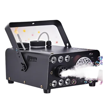 Professional 600w Rgb Led Fog Bubble Machine Dmx512 Remote Control Automatic Stage Wedding Party Dj Smoke Bubble Maker Effect