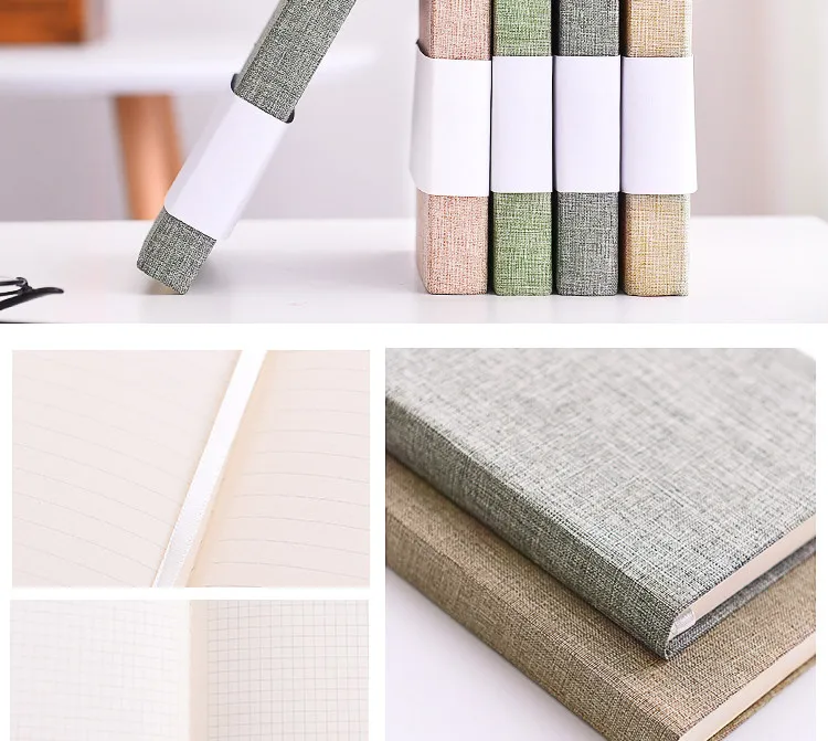 Custom printed hardcover thick cloth cover notebook lay flat hardbound cover linen journal promotion diary school supplies Custom printed hardcover thick cloth cover notebook lay flat hardbound cover linen journal promotion diary school supplies