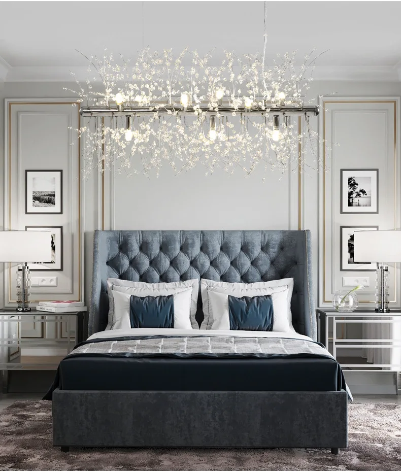 Indoor Decorative Hanging light pendant lamp LED gold branch Chandeliers