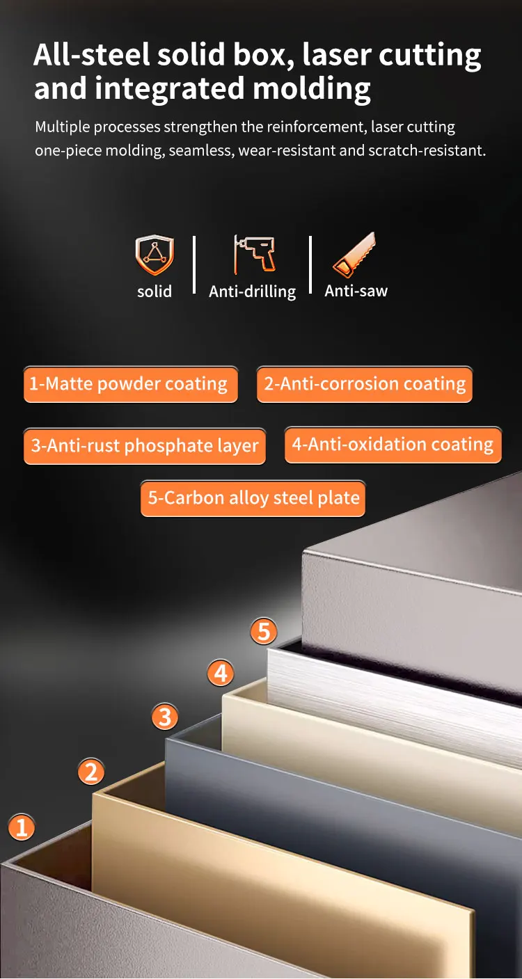 CEQSAFE All-Steel Anti-Theft TUYA APP WIFI Safe Box for Home and Bank Use Security Safes supplier